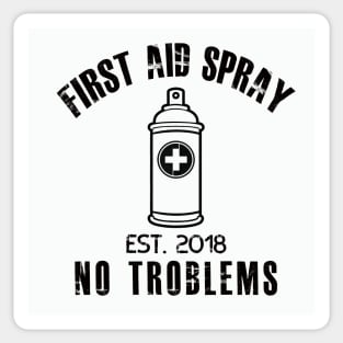 First Aid Spray Vintage Sticker